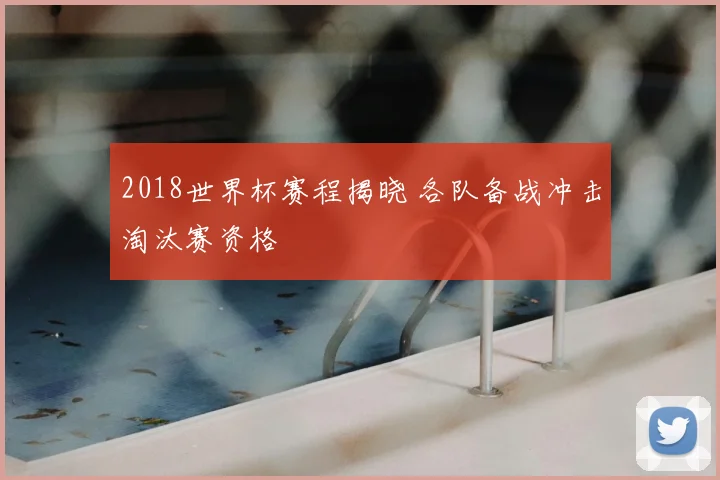 2018世界杯赛程揭晓 各队备战冲击淘汰赛资格